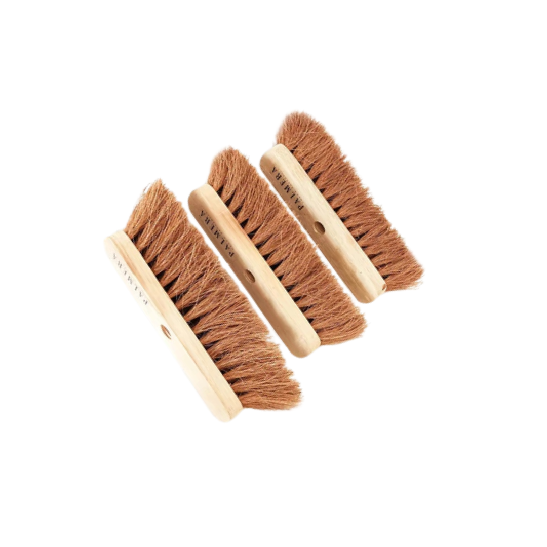 Palmera Coir Indoor Natural Lightweight Broom Head|1year Warranty|Flagged Bristle|Removes Cobwebs|CoirPro Bristle |Plastic Free|Wither Free Unlike Jhaadu|Brown 10 inch(1pc)