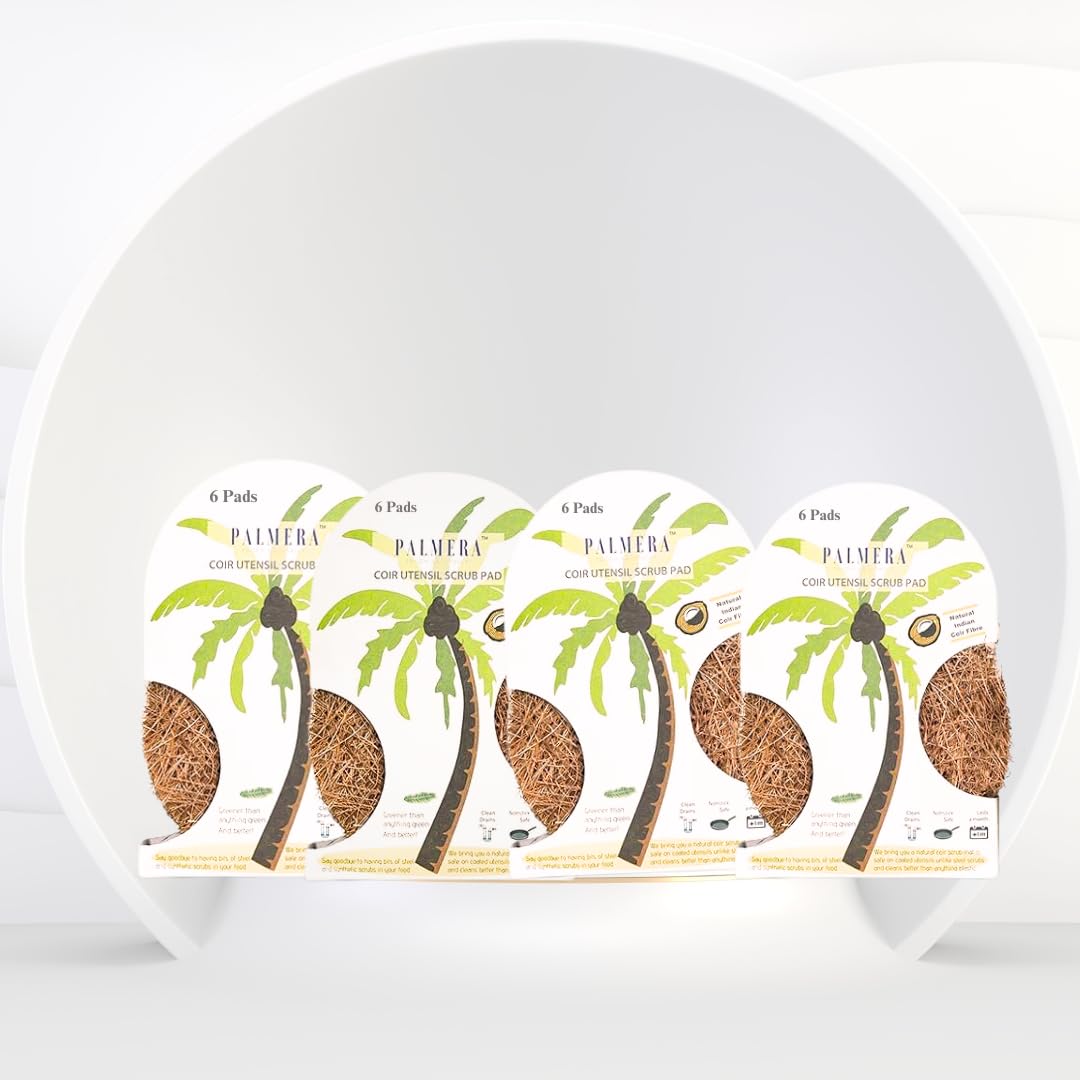 Palmera Natural Coir Utensil Washing Scrub (Pack of 24)
