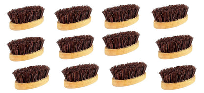 Palmera Small Oval Brush - Wooden Handle with Palmyrah Bristles (Pack of 12)