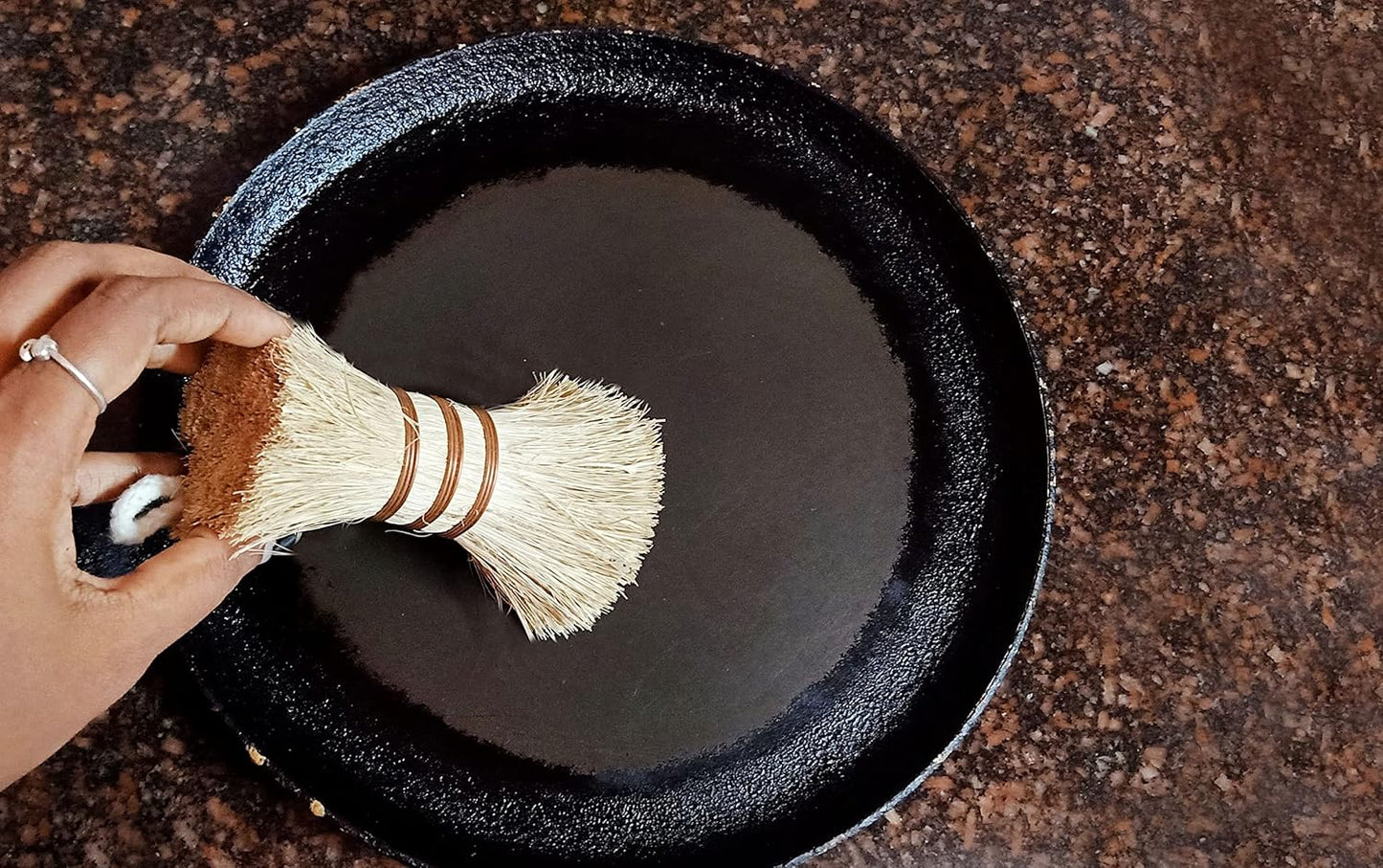 Palmera Kitchen Whiskers Coir Fiber Washing Brush - Pack of 2