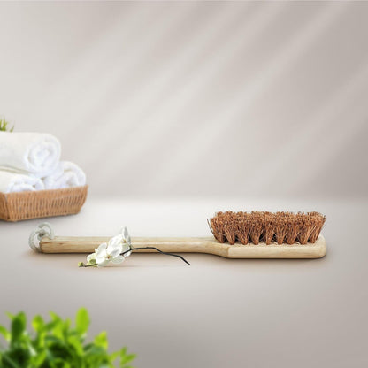 Palmera Coir Body Brush for Dry Brushing- Removes Dead Skin, Treats Cellulite & Stimulates Blood Flow (Pack of 1)