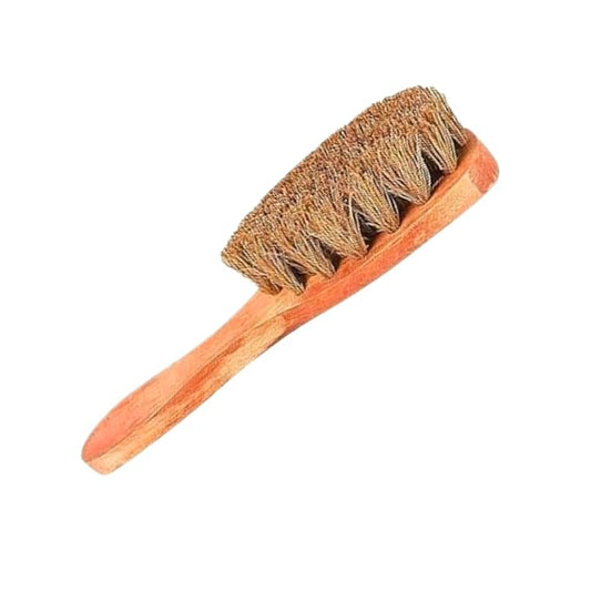 Palmera Coir Dry Brushing Body Brush with Deep Scrubber & Small Handle |Hard & Firm Bristles for: Removes Dry & Dead Skin(Exfoliation)|Skin Relaxation(Skin Spa)| De-toxing by opening body pores (lympatic system) 1Pc Brown