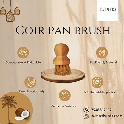 Palmera Natural Sink Brush and Wash Basin Brush Multi Purpose Brush