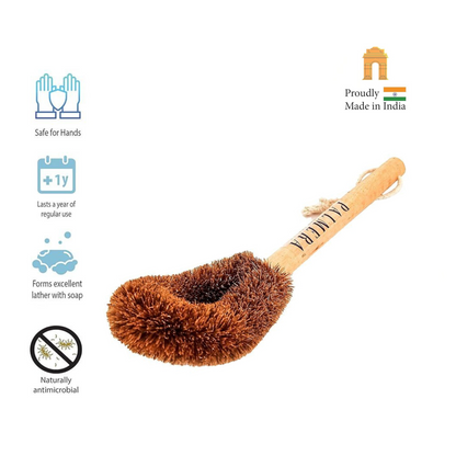 Palmera Kitchen Pot and Pan Coir Tawashi Brush
