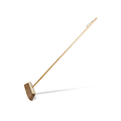 Palmera Coir Indoor Natural Lightweight Broom|1year Warranty|Upright Sweeping(4.25 ft)|Removes Cobwebs|CoirPro Bristle |Plastic Free|Wither Free Unlike Jhaadu|Brown 10 inch(2pc + 2Addl Brush)