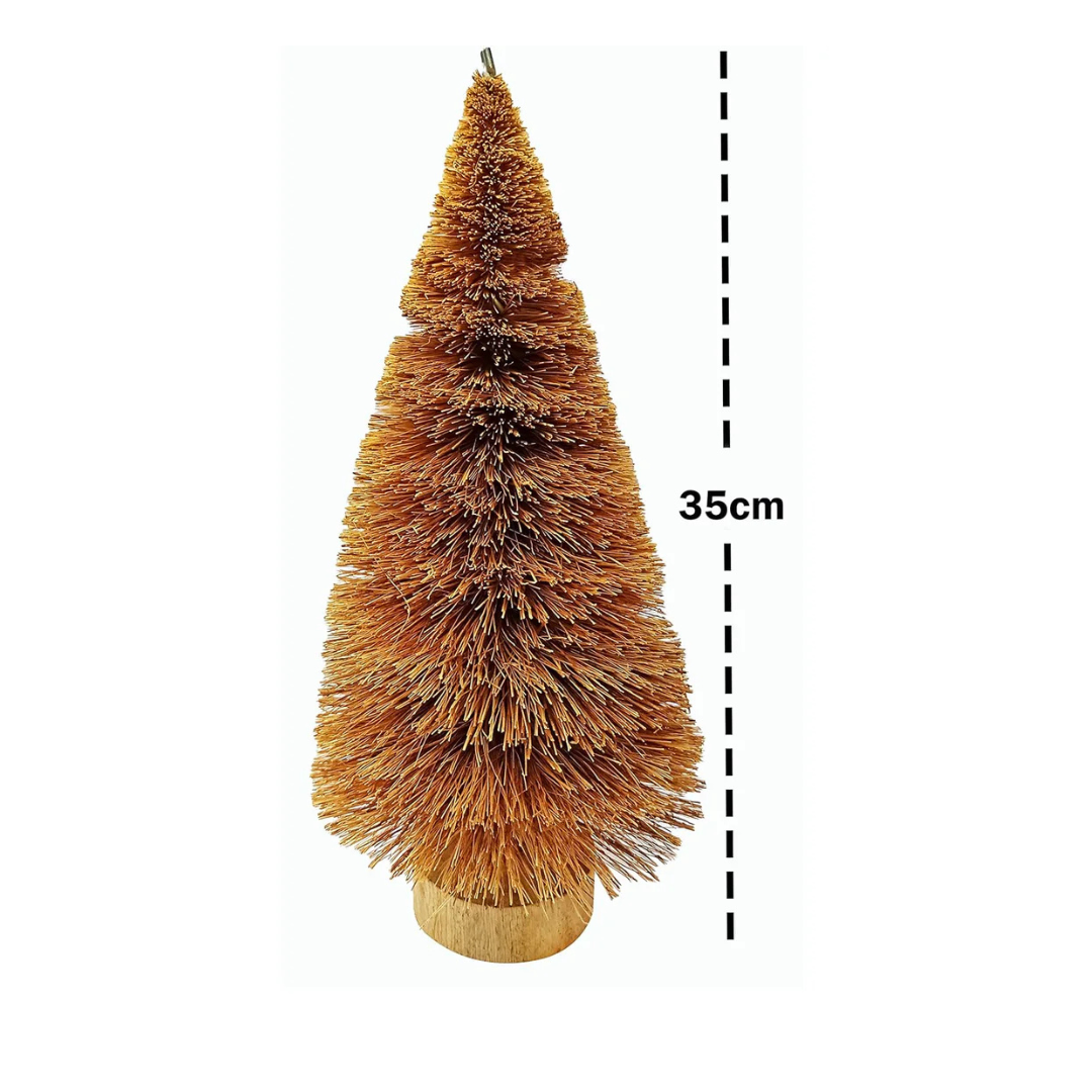 Palmera Natural Coir Christmas Tree for Seasonal Decorations on Crib(Pack of 1, Height 38cm)