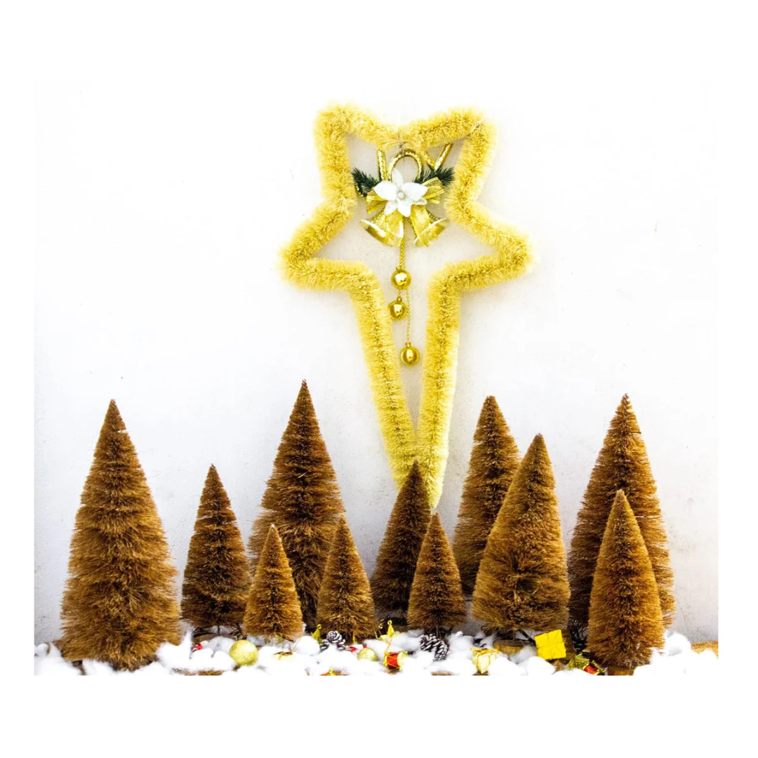 Palmera Natural Coir Christmas Tree for Seasonal Decorations on Crib(Pack of 1, Height 38cm)