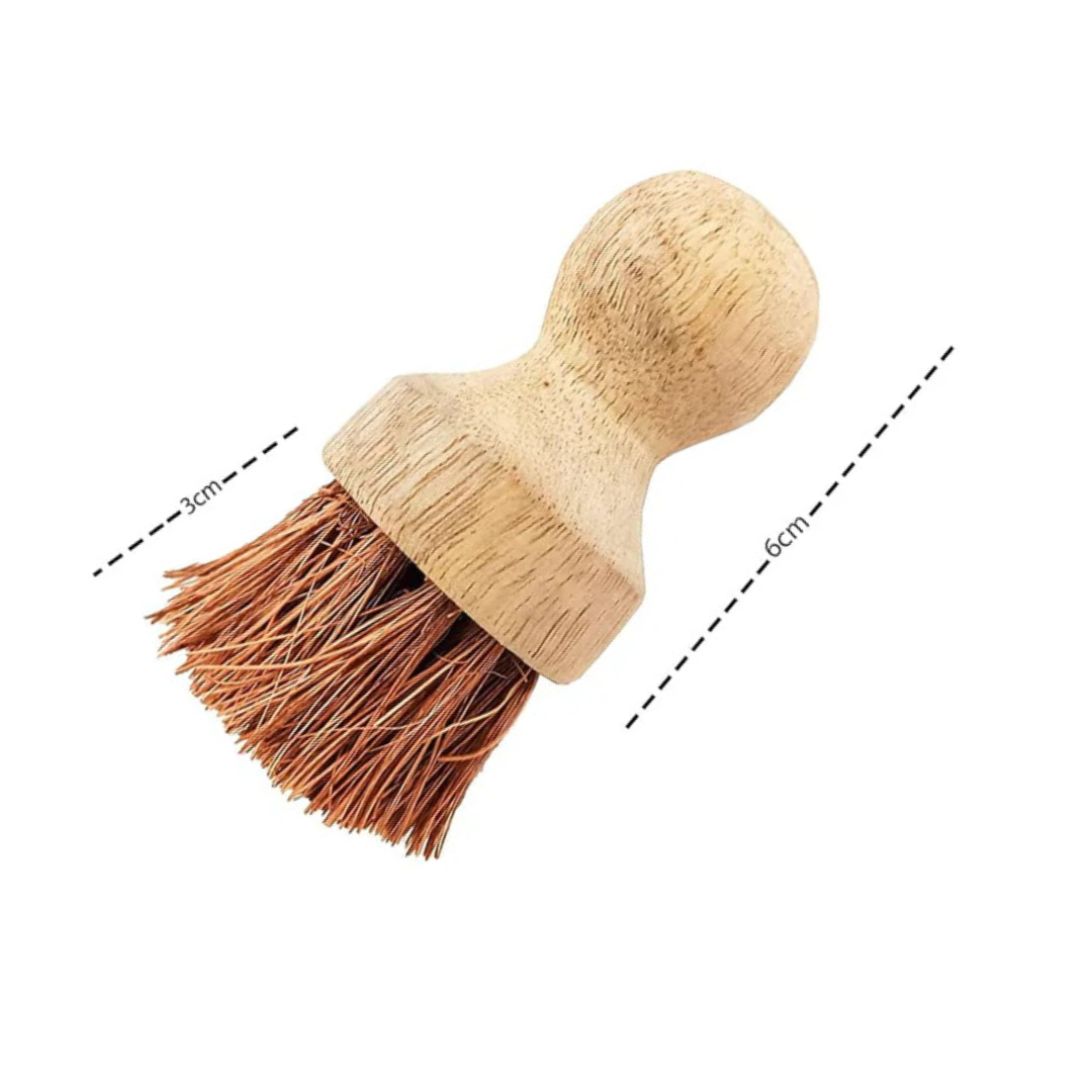 Palmera Premium Natural Coir Sink Brush | CoirPro Technology | Sustainable | Soft Bristles | for Cleaning, Pans, Pots and Kitchen Sink | 1 Year Warranty| Natural Brown | Pack of 1