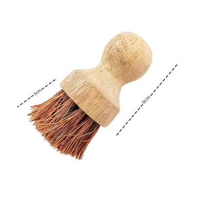Palmera Premium Natural Coir Sink Brush | CoirPro Technology | Sustainable | Soft Bristles | for Cleaning, Pans, Pots and Kitchen Sink | 1 Year Warranty| Natural Brown | Pack of 1
