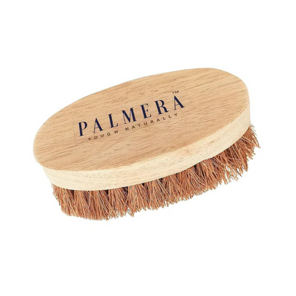 Palmera Oval Coir Brush (Pack of 3) - Wooden Handle and Palmera Bristles - Suitable for Heavy scrubbing