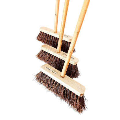 Palmera Palmyrah Fiber Hard Floor Broom, Pack of 3, Brown, 10 inch Size