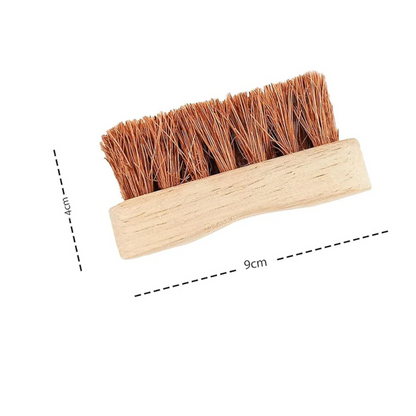 Palmera Soft Coir Bristles Pedicure and Manicure Wood Brush (9cm, Brown) (Pack of 1)