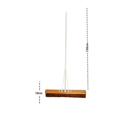 Palmera Wood Hard Floor 3 Feet Outdoor Push Broom, Pack of 1