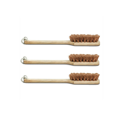 Palmera Coir Long Handle Body Brush (Pack of 3)