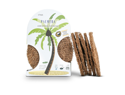 Palmera Natural Coir Utensil Washing Scrub (Pack of 5)