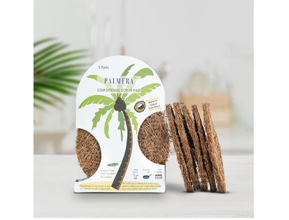 Palmera Natural Coir Utensil Washing Scrub (Pack of 5)