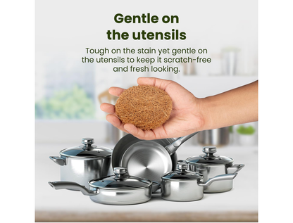 Palmera Natural Coir Utensil Washing Scrub (Pack of 5)