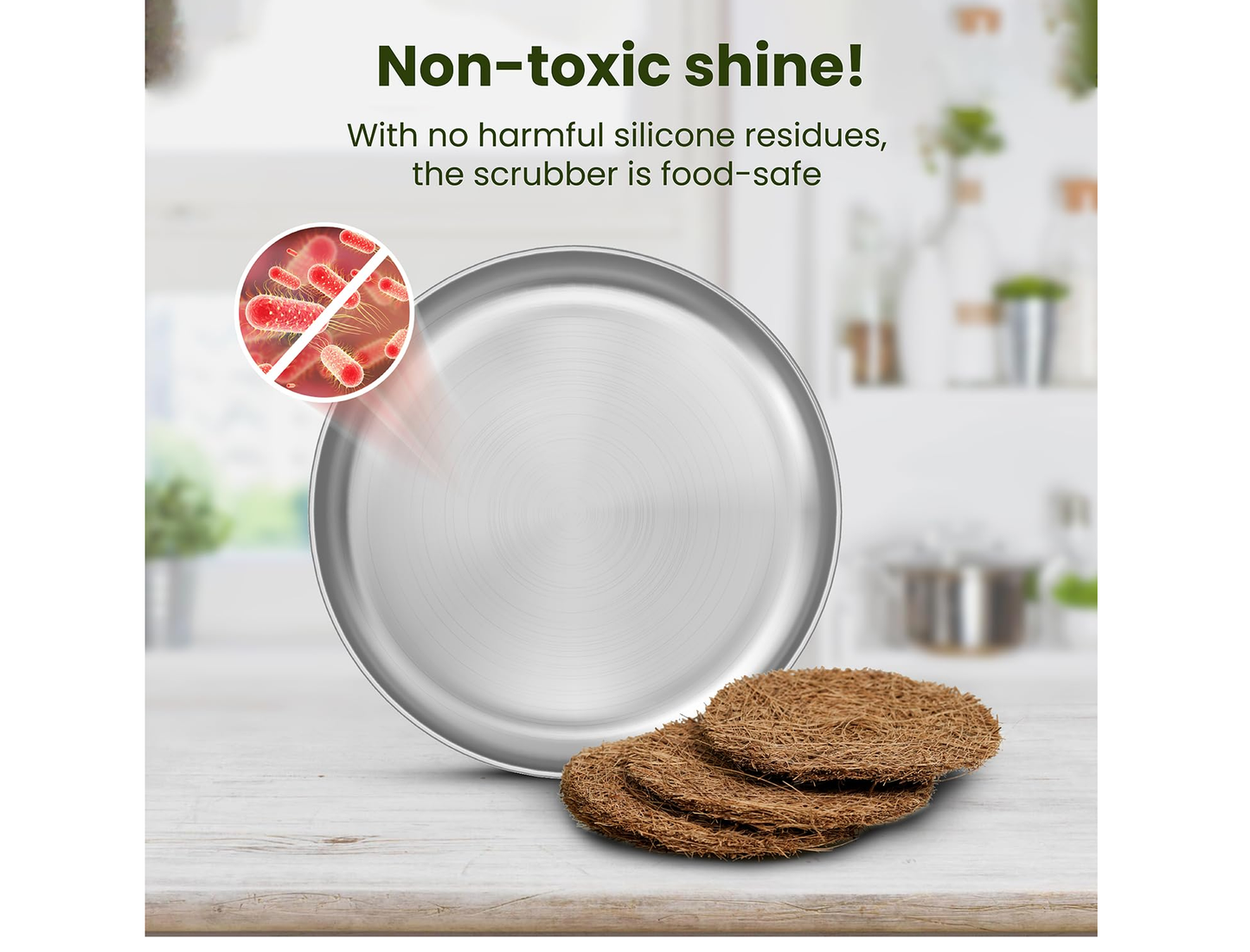 Palmera Natural Coir Utensil Washing Scrub (Pack of 5)